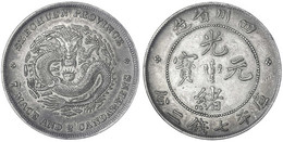 Dollar (Yuan) O.J. (1898). Provinz Szechuan (7 Mace And 2 Candareens). Min. Stempeldrehung (ca. 15°).sehr Schön/vorzügli - Cina