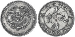 Dollar (Yuan) Jahr Chia Chen = 1904, Provinz Kiang Nan, Mit HAH Und CH.sehr Schön, Kratzer, Randfehler, Zaponiert. Lin G - Cina