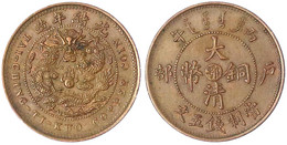 5 Cash 1906. Tai Ching Ti Kuo, Provinz Hupeh.vorzüglich/Stempelglanz. Yeoman 9j. - Cina