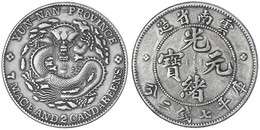 Dollar (Yuan) O.J. (1907). Provinz Yunnan.sehr Schön, Zaponiert. Lin Gwo Ming 418. - Cina