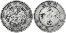 Dollar, Jahr 34 = 1908 Pei Yang (Tientsin In Chihli). Kleine Jahreszahl.sehr Schön, Kl. Kratzer. Lin Gwo Ming 465. - Cina