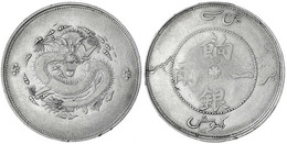 Sar (Tael) O.J. (1910). "Ration Silver", Provinz Sinkiang.sehr Schön, Kl. Randfehler. Lin Gwo Ming 811. - Cina