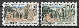 France 1961/62 - Variété -  Médéa Y&T N° 1318 Oblitérés  (voir Descriptif ) - Usados