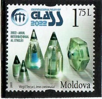 Moldova 2022 . International Year Of Glass. 1v: 1.75 - Moldavië