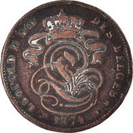 Monnaie, Belgique, 2 Centimes, 1874 - 2 Cent