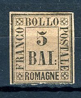 1859 - Antichi Stati - Romagne - Sass. Nr. 6 - MLH (*) Linguellato - (Signed BIONDI) - € 130.00 (N001...) - Romagne