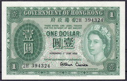 Regierung, 1 Dollar 1.6.1956. I. Pick 324Ab. - Hong Kong