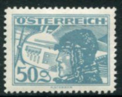 AUSTRIA 1925 Airmail Definitive: Aviator 50 G. LHM / *.   Michel 477 - Ongebruikt