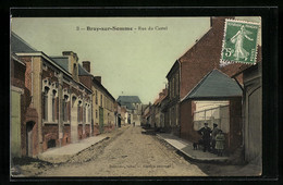 CPA Bray-sur-Somme, Rue Du Castel - Bray Sur Somme