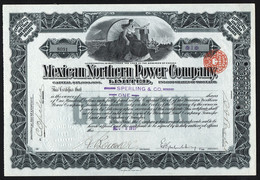 1911 Canada: Mexican Northern Power Company - Electricité & Gaz