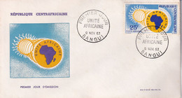 Centrafricaine -  Enveloppe 1er Jour - Central African Republic