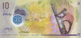 MALDIVES 10 RUFIYAA 2015 (AH1436) PNL UNC  [ MV216a ] - Maldive