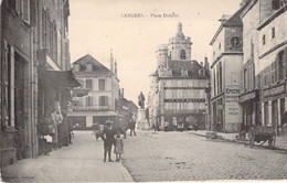 CPA Langres - Place Diderot - Animé - Langres