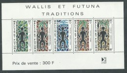 Wallis Et Futuna B. F. N° 5 XX   Traditions, Le Bloc Sans Charnière TB - Blokken & Velletjes