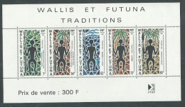 Wallis Et Futuna B. F. N° 5 XX   Traditions, Le Bloc Sans Charnière TB - Hojas Y Bloques