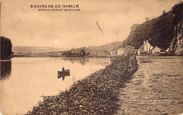 CPA Environs De Namur - Wepion Entrée Du Village - Pécheur Dans Sa Barque - Namur