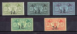 Nouvelles-Hébrides - N°64/68 X MH - Unused Stamps