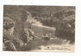 Cp , 87 , SAINT JUNIEN , Bords De La Glane, Cascades Du GUE GIRAULT , Voyagée 1932 - Saint Junien