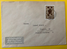 18114 - No 256 Sur Lettre Circulée  Vaduz 5.02.1952 FDC - Lettres & Documents