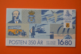 Suède Sverige Sweden Carnet Timbres Posten 350AR Posten 1636 1986 - 1981-..