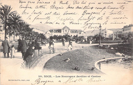 CPA Nice - Les Nouveaux Jardins Et Casino - 1903 - Parcs Et Jardins