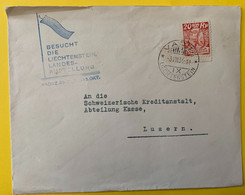 18121 -  No Zst 69 Cachet Besucht Die Liechtenstein Lands Ausstellung Vaduz 03.08.1934 - Lettres & Documents