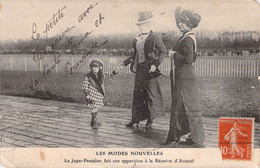 CPA - Les Modes Nouvelles - La Jupe Pantalon Fait Son Apparition à La Réunion D' Auteuil - 1911 - Moda