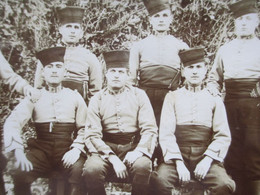 TLEMCEN - Carte Photo Militaire Groupe Zouaves, Spahis, Turcos Du 2eme Régiment Des Chasseurs Afrique En 1918 - Uniformes