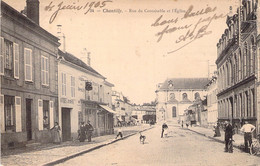 CPA - Chantilly - Rue Du Connétable Et L'église - Animé Chien - 1904 - Chantilly