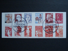 Les Visages De La Ve République Oblitérées Avec Cachet 1er Jour **** Sur Carnet No 1518 Année 2008 - Adhesive Stamps