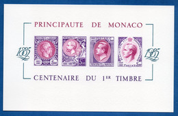 MONACO EPREUVE DE LUXE BLOC N° 33 EN VIOLET - M(*) , LUXE Et  TRES RARE - Variétés