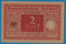 DEUTSCHES REICH 2 MARK 01.03.1920  # 68.221855 P# 59  DARLEHENSKASSENSCHEIN - Reichsschuldenverwaltung