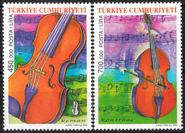 TURKEY 2002, MUSICAL INSTRUMENTS, COMPLETE MNH SERIES (MiNo 3321/22) In GOOD QUALITY, *** - Nuevos