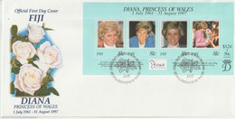 Fidji FDC 1998 Diana BF 26 - Fidji (1970-...)