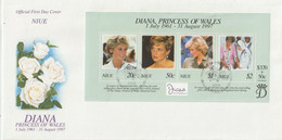 Niue FDC 1998 Diana BF 126 - Niue