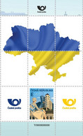 Czech Republic - 2022 - Tribute To Ukraine - Mint Personalized Stamp Pane (type II) - Ongebruikt