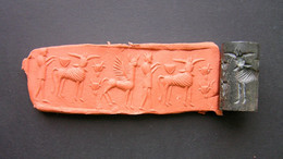 Ancient Hittite Stone Cylinder Seal - Archaeology