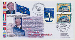 NATIONS UNIES - FRANCE - Mission For Irak - Security Council Resolution 14/8/2003 + Cachet Parlement Européen - Storia Postale