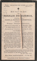 Lichtervelde, 1904, Rosalia Deceuninck, Vandewiele, Vanslambrouck - Godsdienst & Esoterisme
