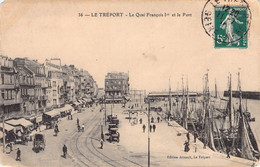 CPA - Le Tréport - Le Quai François 1er Et Le Port - Animé - Bateaux Et Calèches - Le Treport
