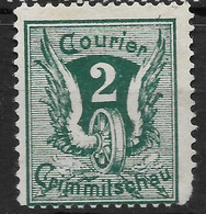 Privatpost Crimmitschau , Schöner  Wert Der Courier-Gesellschaft  Von 1893 - Posta Privata