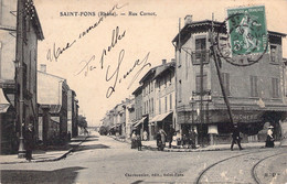 CPA Saint Fons - Rue Carnot - 1908 - Other & Unclassified