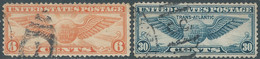 United States,U.S.A,Airpost Air Mail 1939 Trans-Atlantic,6C & 30C,Obliterated - 1a. 1918-1940 Gebraucht