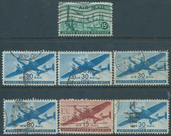 United States,U.S.A, AIR MAIL,Obliterated - 1a. 1918-1940 Used