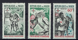 Niger, Croix-Rouge, 1967, **, TB Série Complète De 3 - Níger (1960-...)