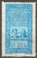 Bucuresti UNIVERSITY Building Aid Charity ROMANIA 1931 CINDERELLA VIGNETTE LABEL TAX Gheorghe Lazăr Transylvania SCHOOL - Altri & Non Classificati