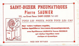SAINT DIZIER Haute Marne Buvard Pierre Saunier Pneumatiques - Autres