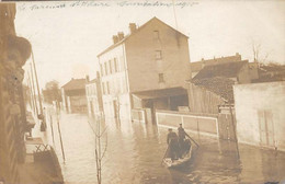 94 LA VARENNE SAINT HILAIRE 1910 - Carte Photo Des Inondations , Une Rue - Sonstige & Ohne Zuordnung