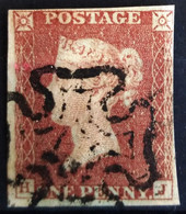 GRANDE-BRETAGNE                         N° 3                          OBLITERATION CROIX DE MALTE - Used Stamps