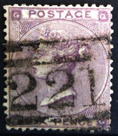 GRANDE-BRETAGNE                         N° 22  Planche 4                         OBLITERE - Used Stamps